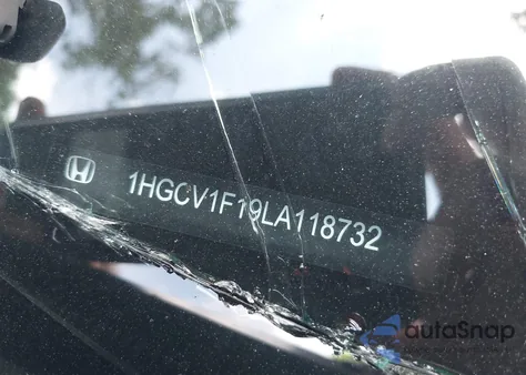 2020 Honda Accord Lx z USA, uszkodzony, nr VIN 1HGCV1F19LA118732